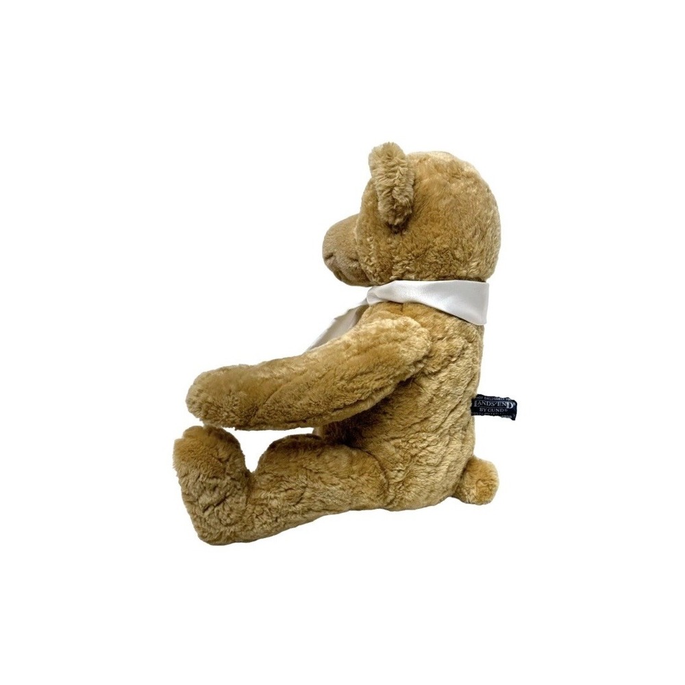 Lands' End 1997 Gund 12" Brown Sitting Teddy Bear Aviator Scarf BEARON VON OOPS - Picture 4 of 6